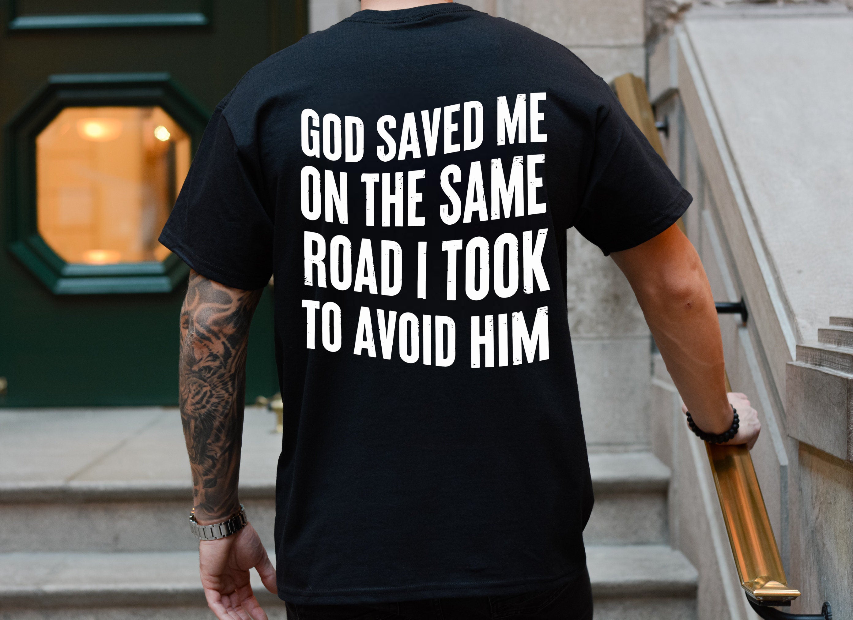 Short Sleeve Shirt God Saved Me