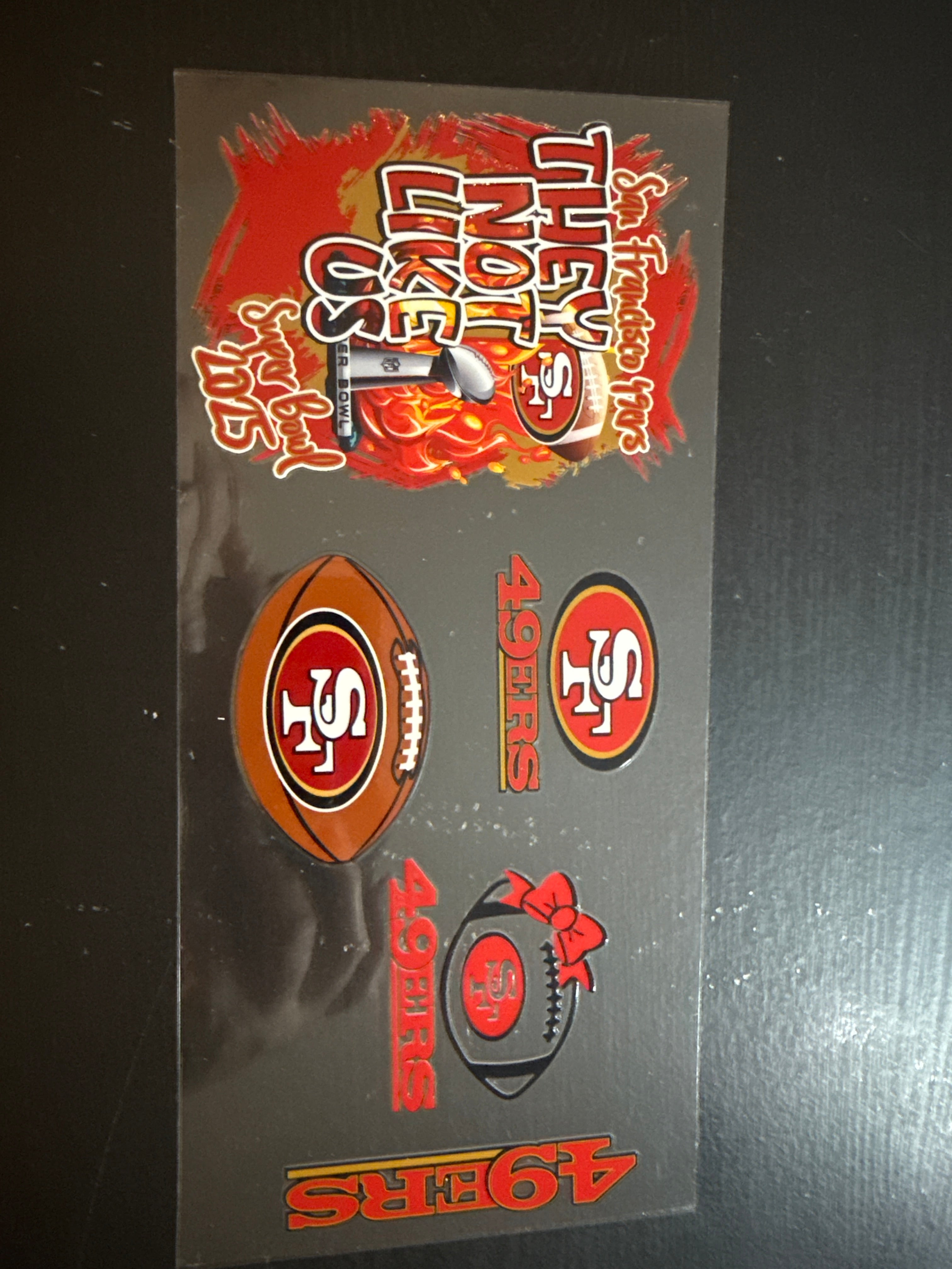 San Francisco 49er UVDTF Glass Mug 17 oz