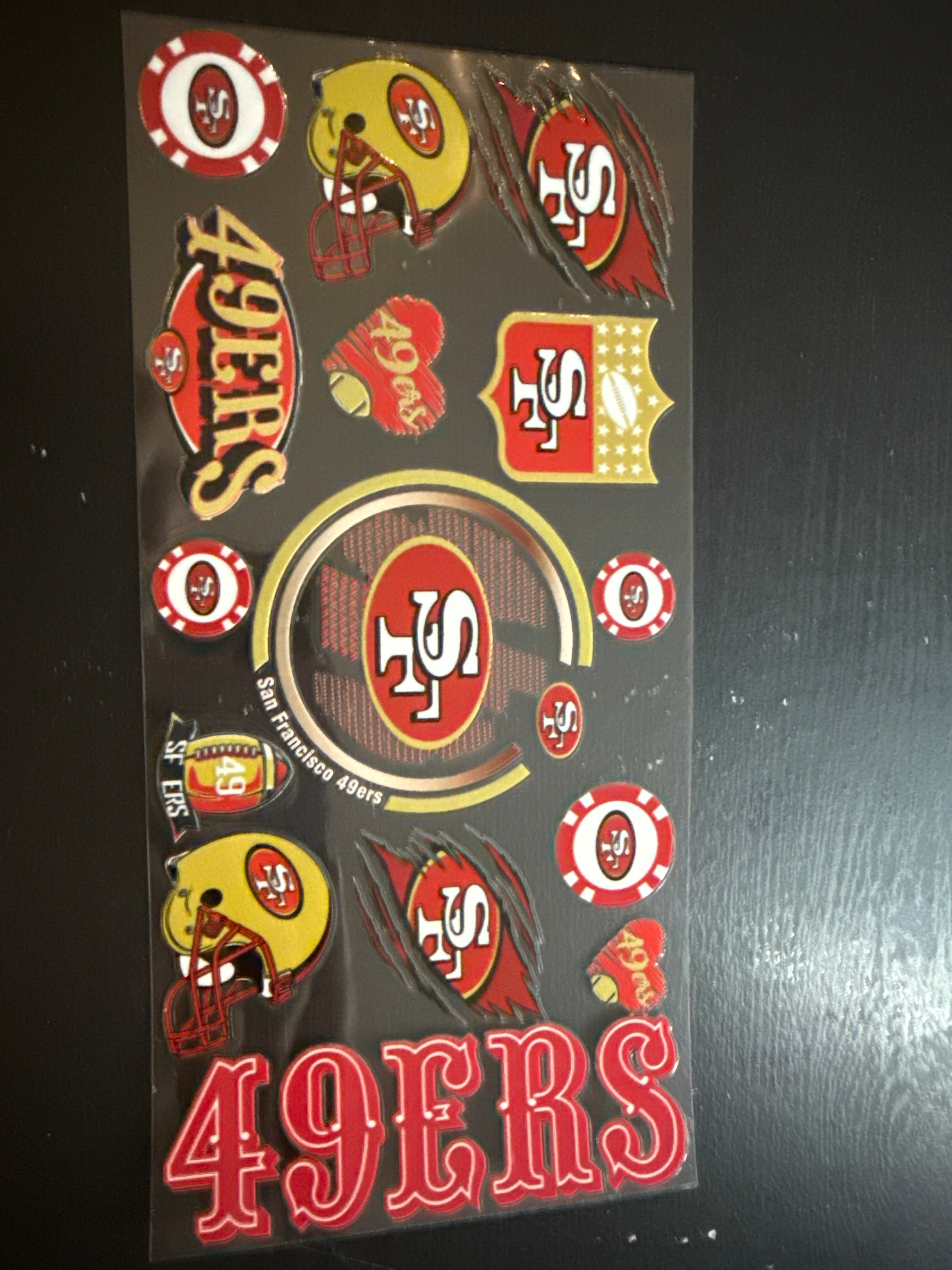 San Francisco 49er UVDTF Glass Mug 17 oz