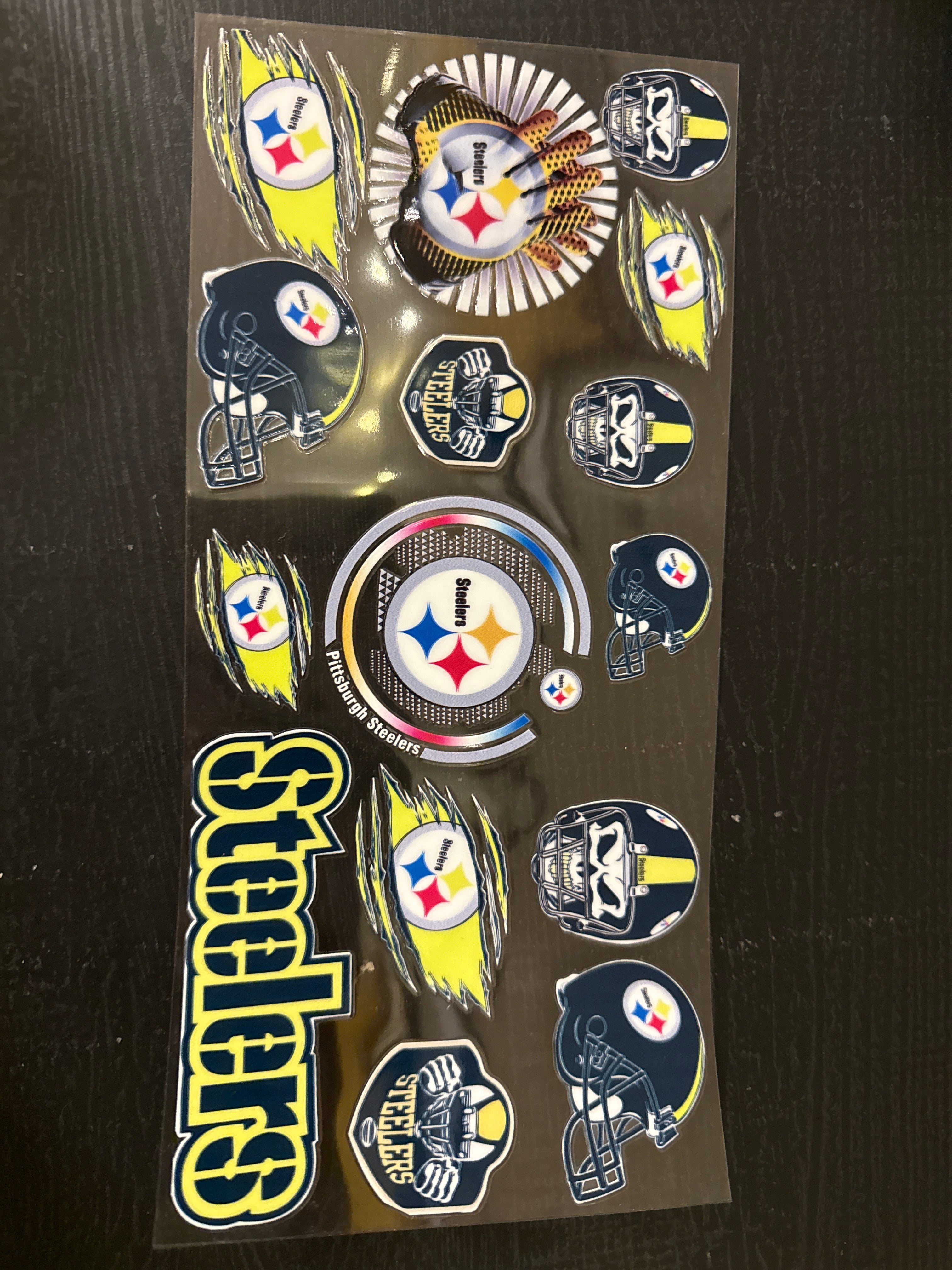 Pittsburgh Steelers UVDTF Glass Mugs 17oz