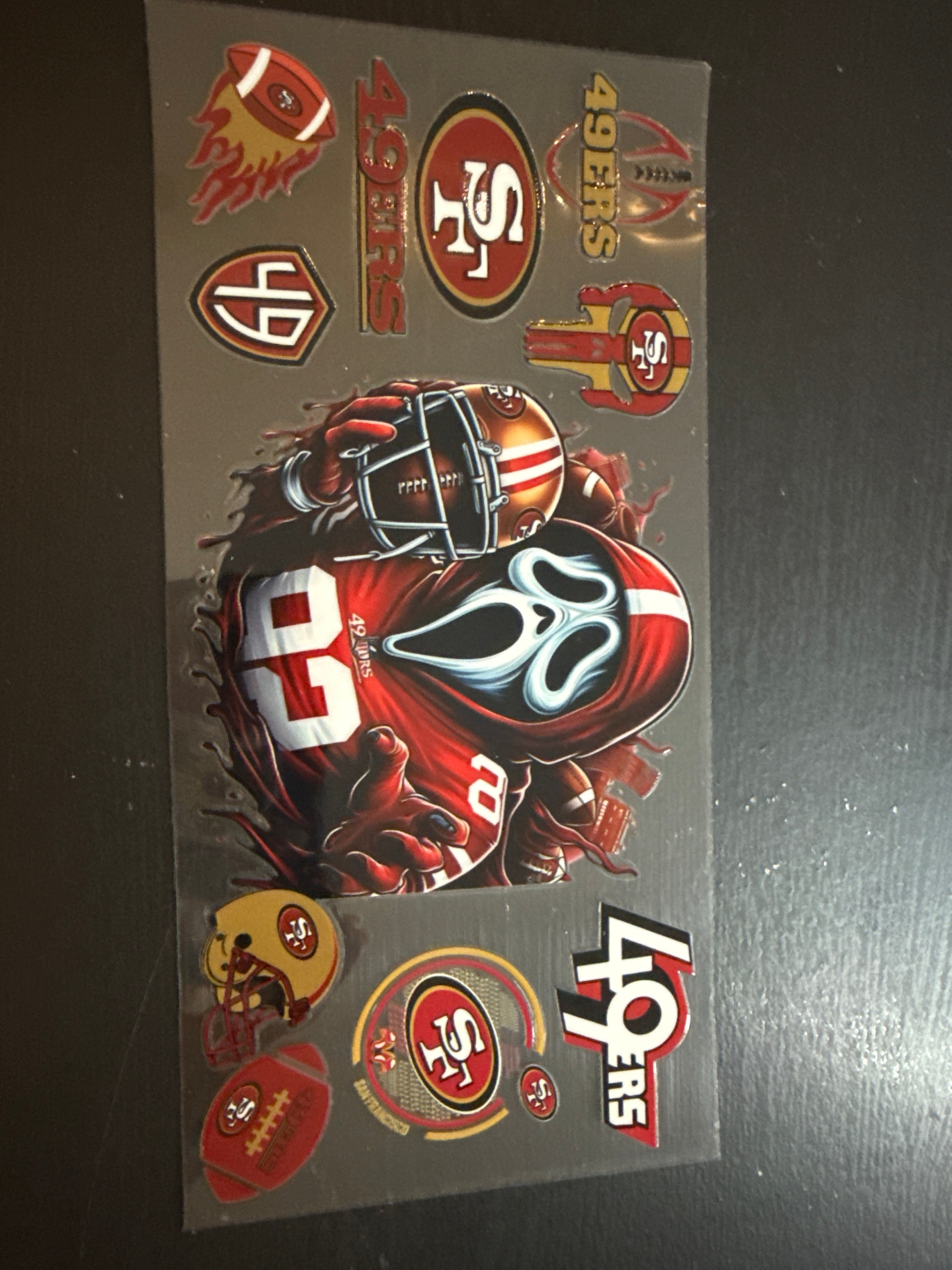 San Francisco 49er UVDTF Glass Mug 17 oz