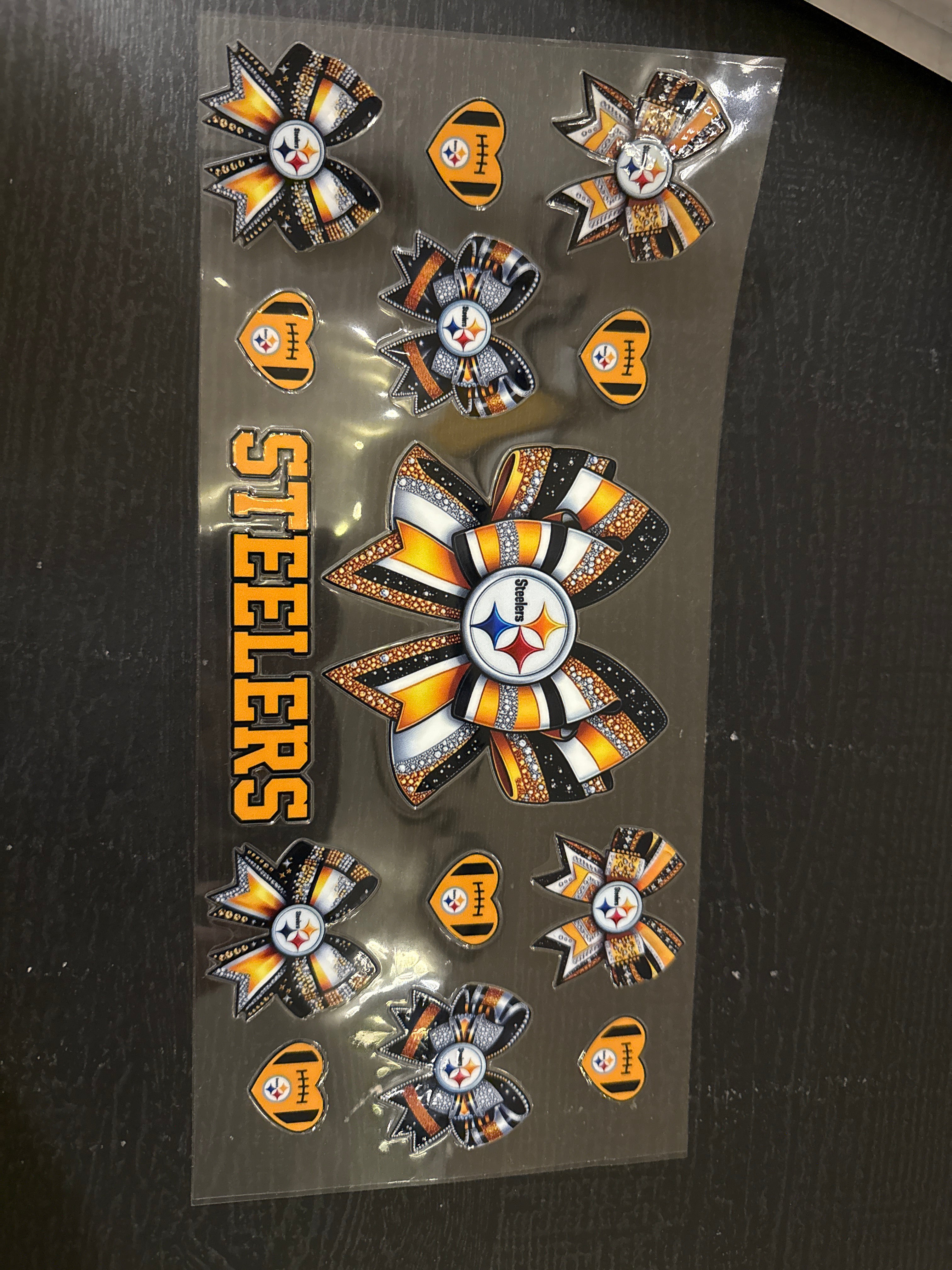 Pittsburgh Steelers UVDTF Glass Mugs 17oz